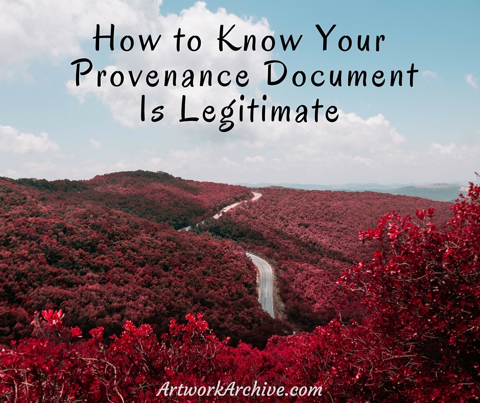 How To Know Your Provenance Document is Legitimate
